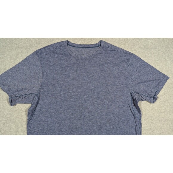 Lululemon Men Shirt Large Crewneck Heather Short Sleeve Performance‎ Athletic - Picture 2 of 11